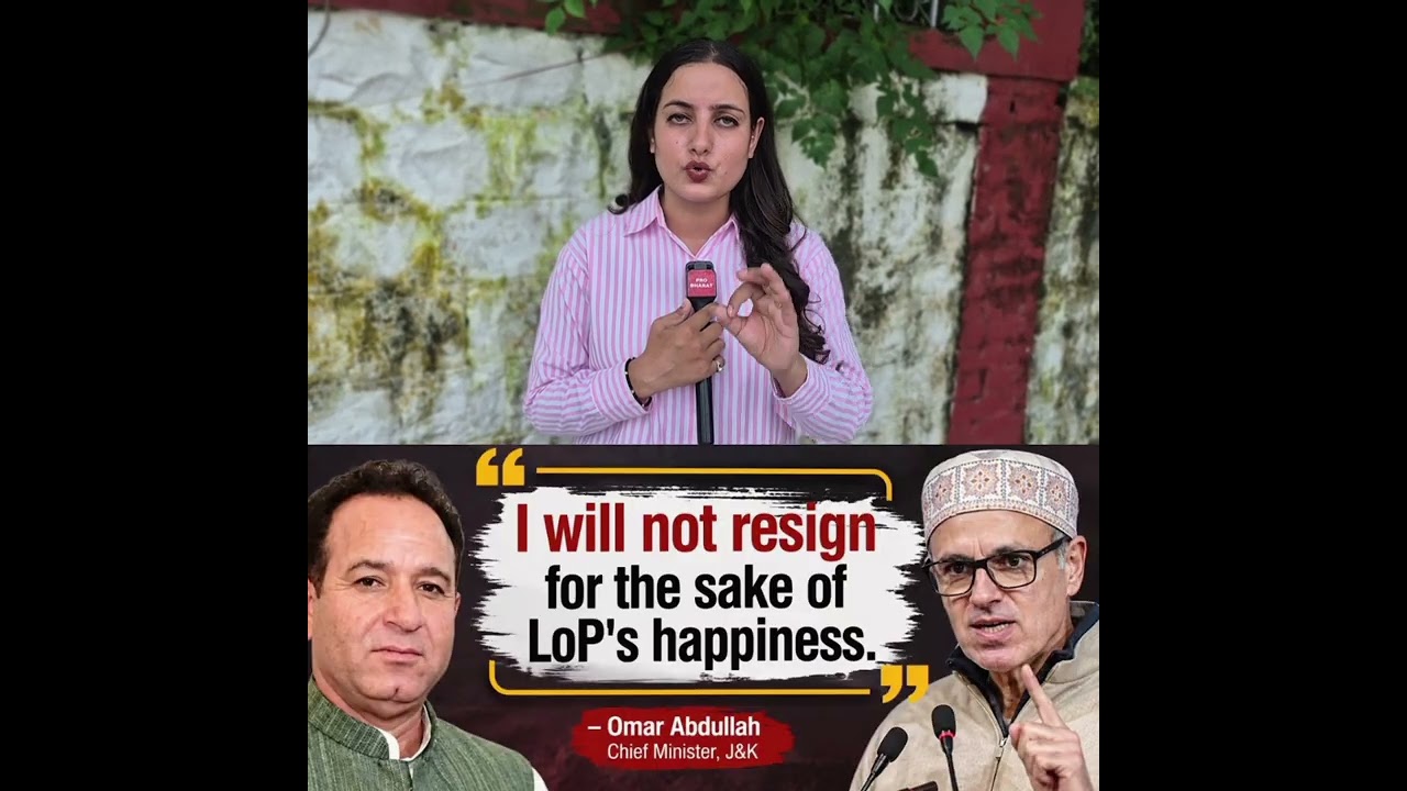 CM Omar Abdullah&rsquo;s Big reply to LoP Sunil Sharma over resignation demand