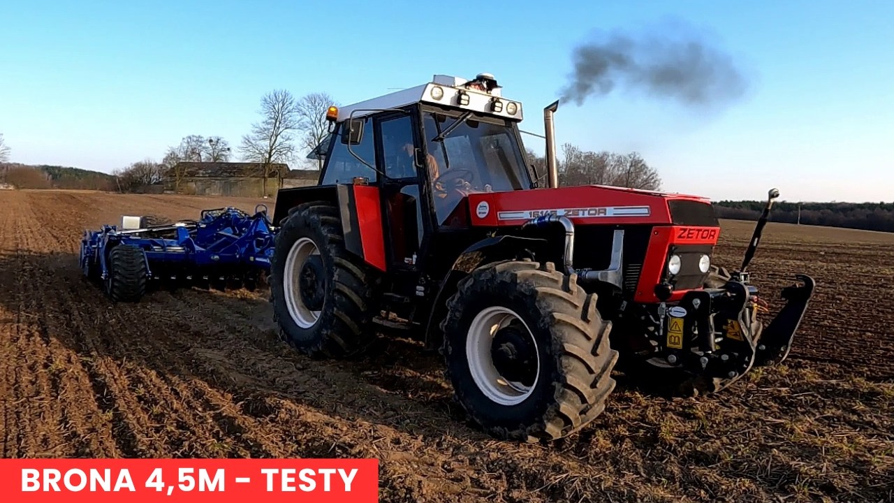 Rolmako U652 Talerz&oacute;wka 4.5m jak Kuli. Czy Zetor da radę ?