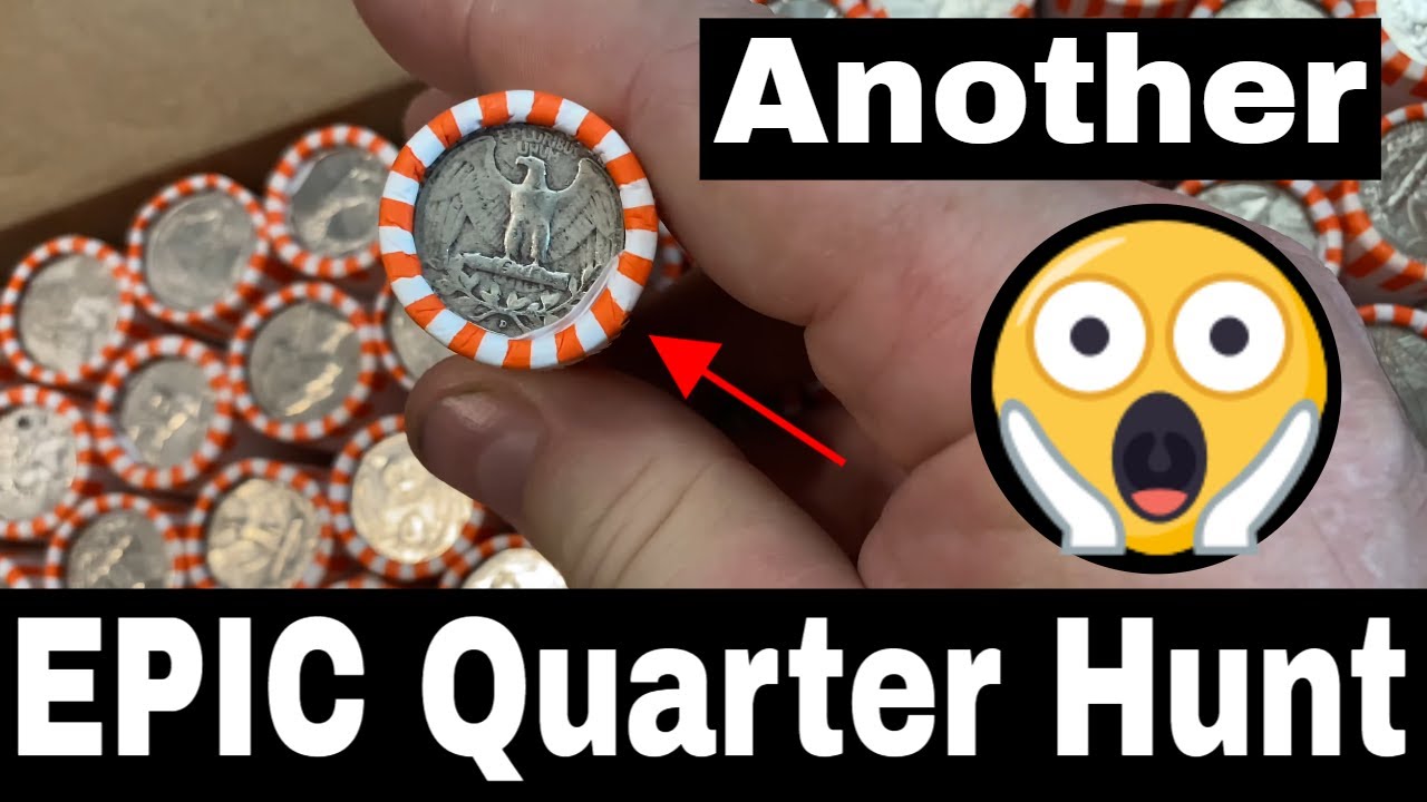Epic Quarter Coin Roll Hunt - Record Silver Coins and MORE