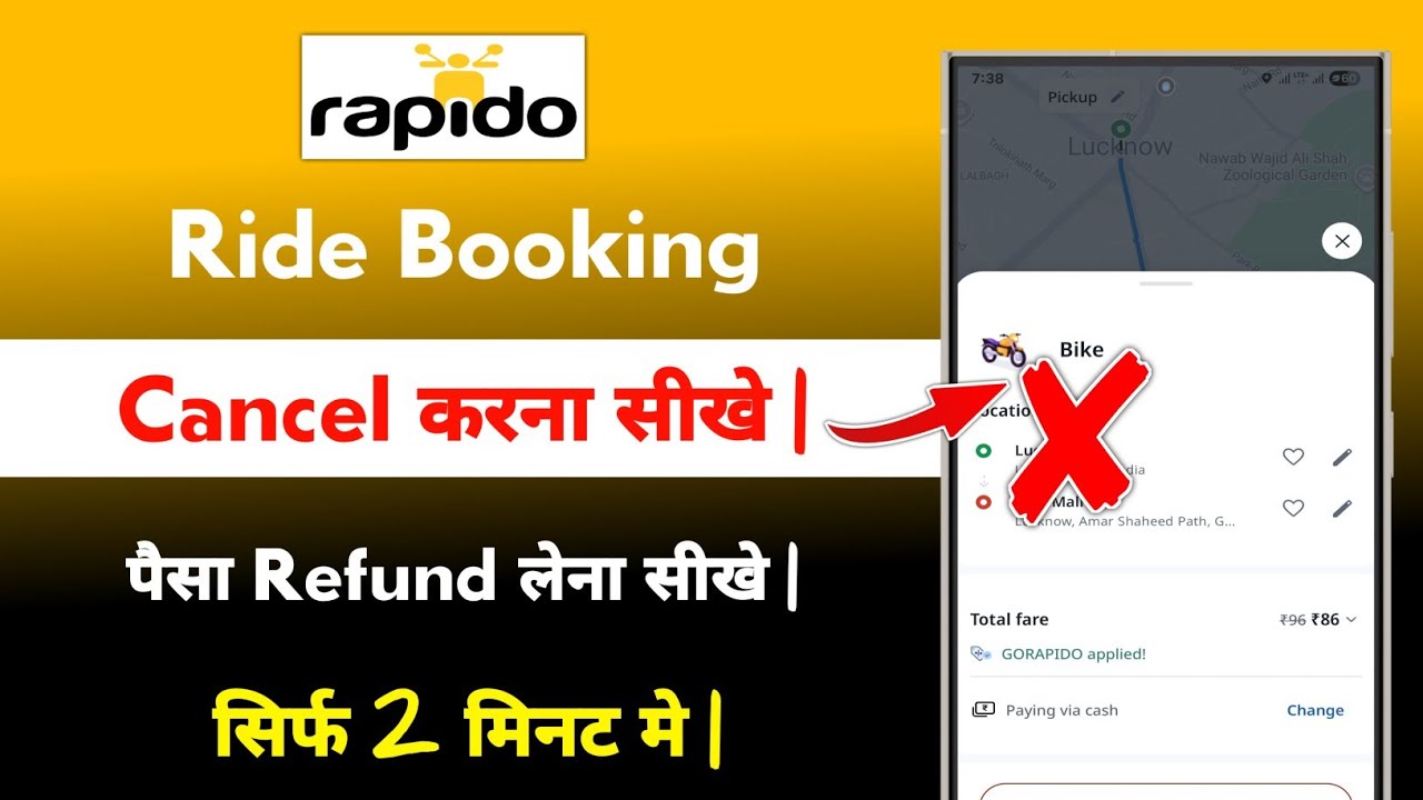 Rapido se Booking Cancel Kaise Kare | how to cancel rapido bike booking 2025