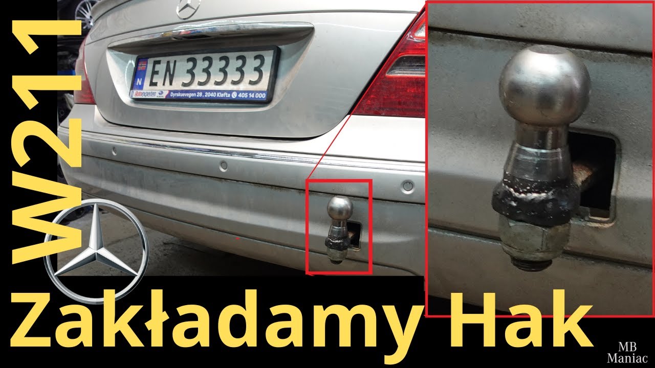 Montaż haka do Mercedesa klasy E - W211 w pakiecie AMG