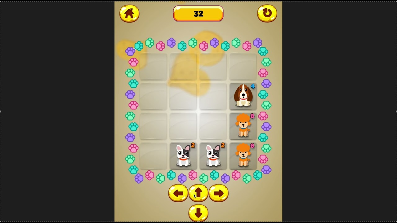 Dog 2048 - Cross Platform Java Game Project Source Code