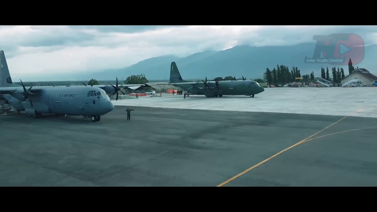 VIDEO PENUH KEJAYAAN KEDUA PESAWAT A400M TUDM MENDARAT DI PALU, INDONESIA DENGAN MUATAN 22 TAN