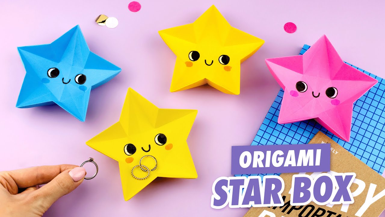 Оригами Коробочка Звезда из бумаги | Origami Paper Star box