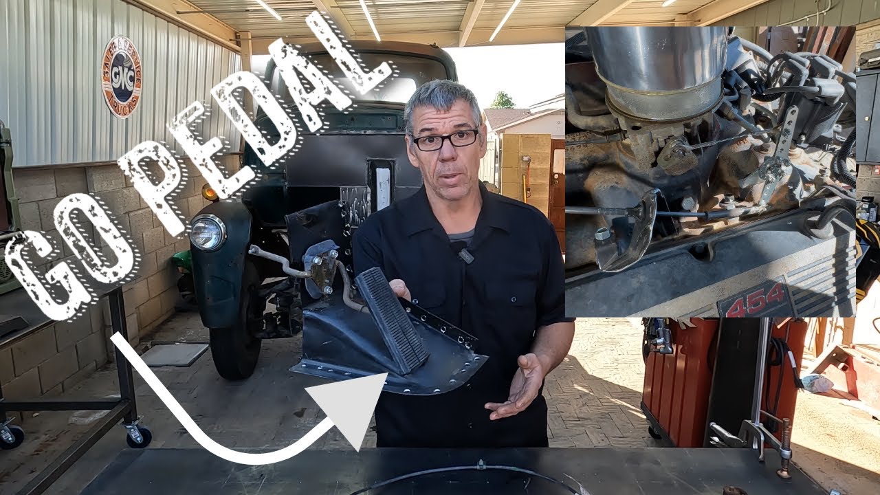 The Chevy COE gets a throttle and parking brake / motorhome frame swap COE