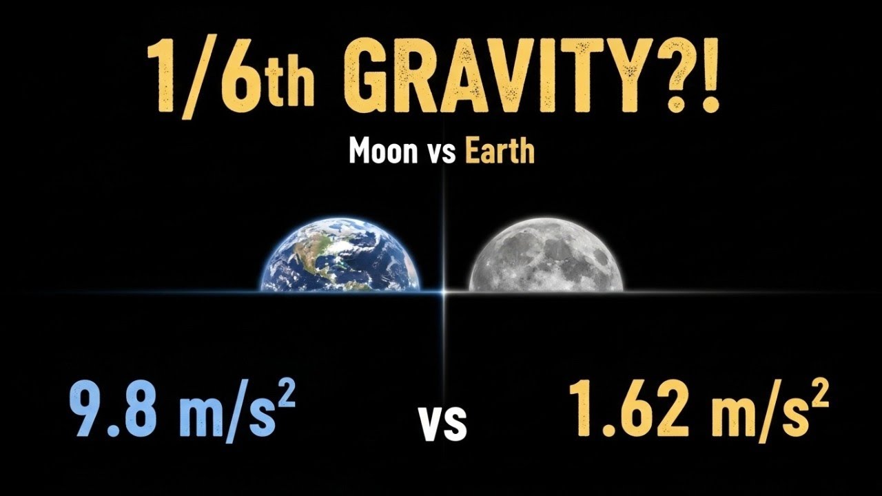 Lunar Gravity vs Earth Gravity: The 1/6th Force That Changes Everything