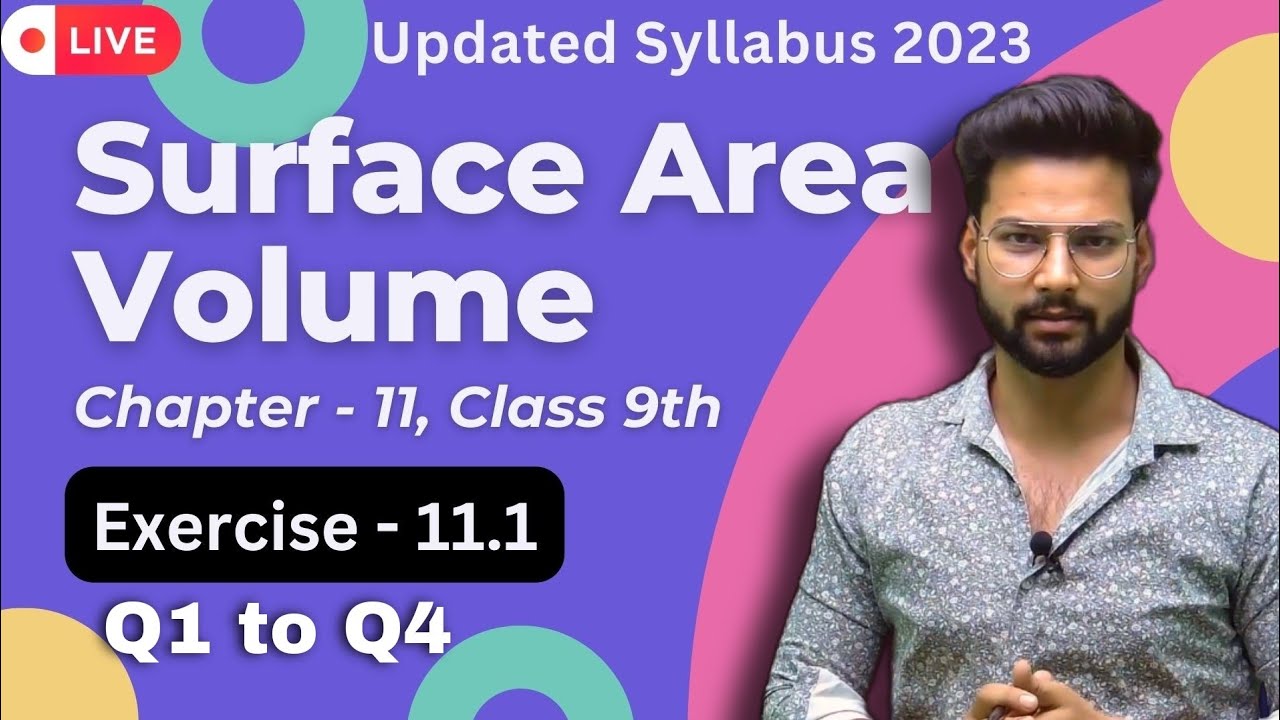 Exercise 11.1 Q1 to Q4 | Surface Area and Volume | Chapter 11 | Class 9th | Maths Ncert