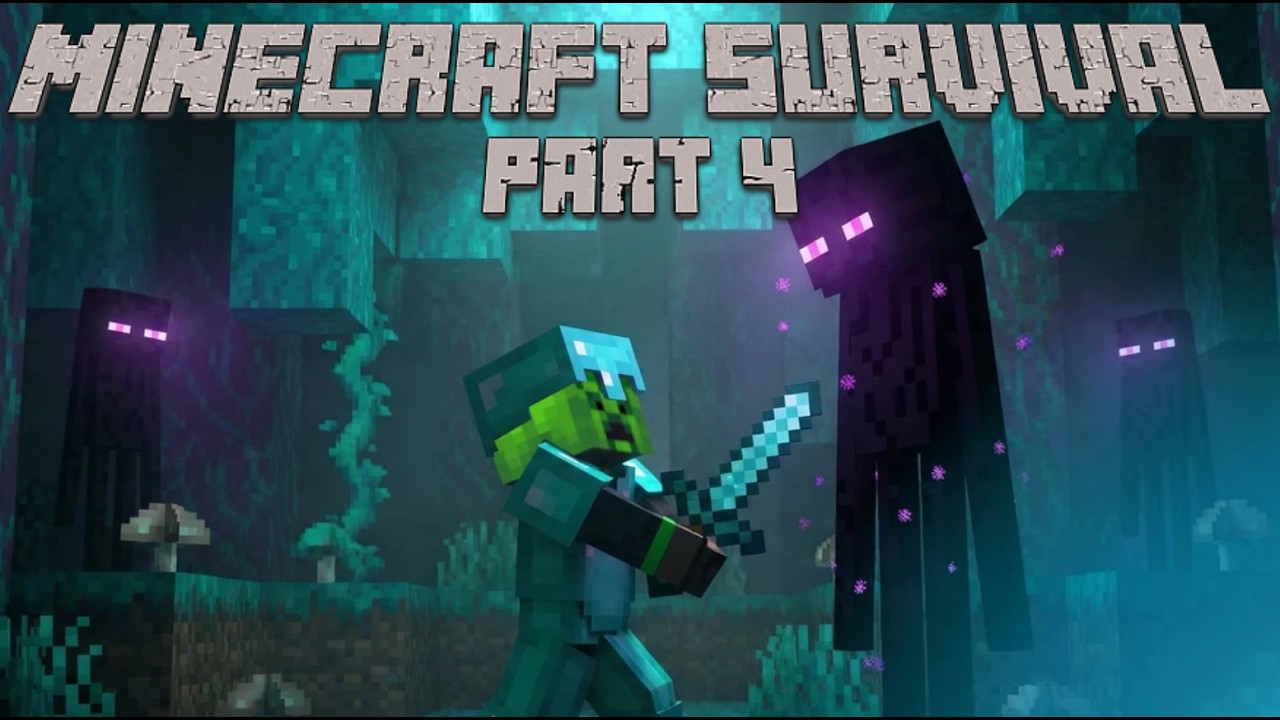 Wir holen uns Ender Perlen ran und finden einen Stronghold!  Minecraft Survival #004