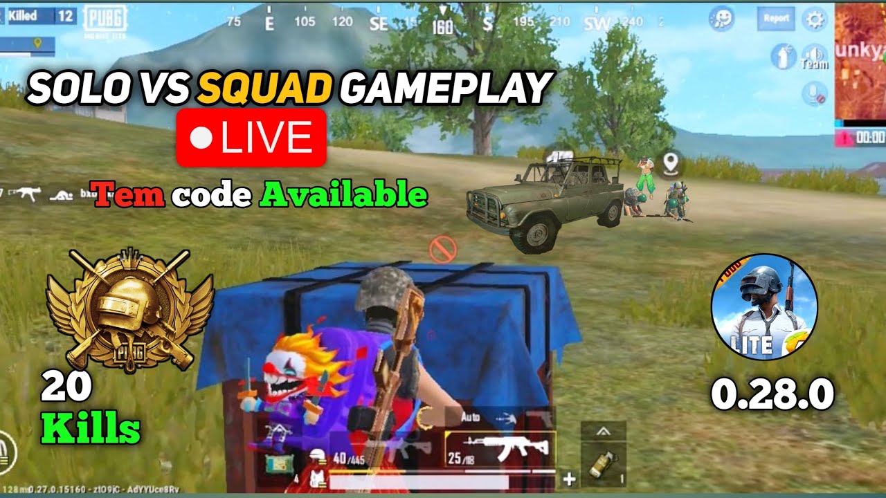 PUBG LITE LIVE | SOLO VS SQUAD GAMEPLAY 😳PUBG LITE NEW UPDATE LIVE