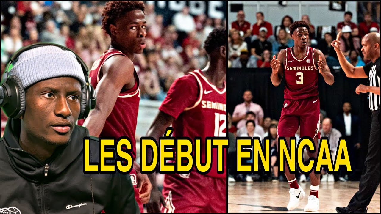 TOMAS JOUE SON PREMIER MATCH EN NCAA D1 🔥 8 PTS EN 12 MINUTES ! LE DÉBUT D’UNE GROSSE SAISON ? 👀