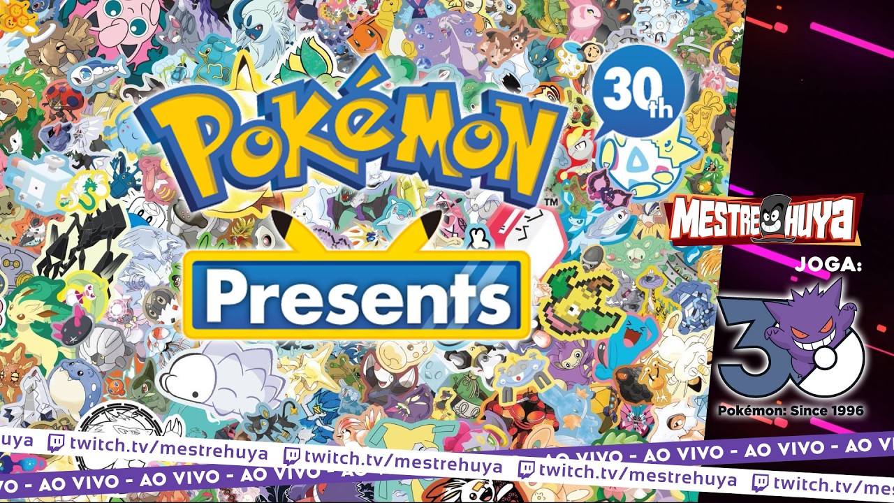 [Reagindo ao Pokémon Presents] assistindo a comemoração de 30 anos de Pokémon! #pokemonday