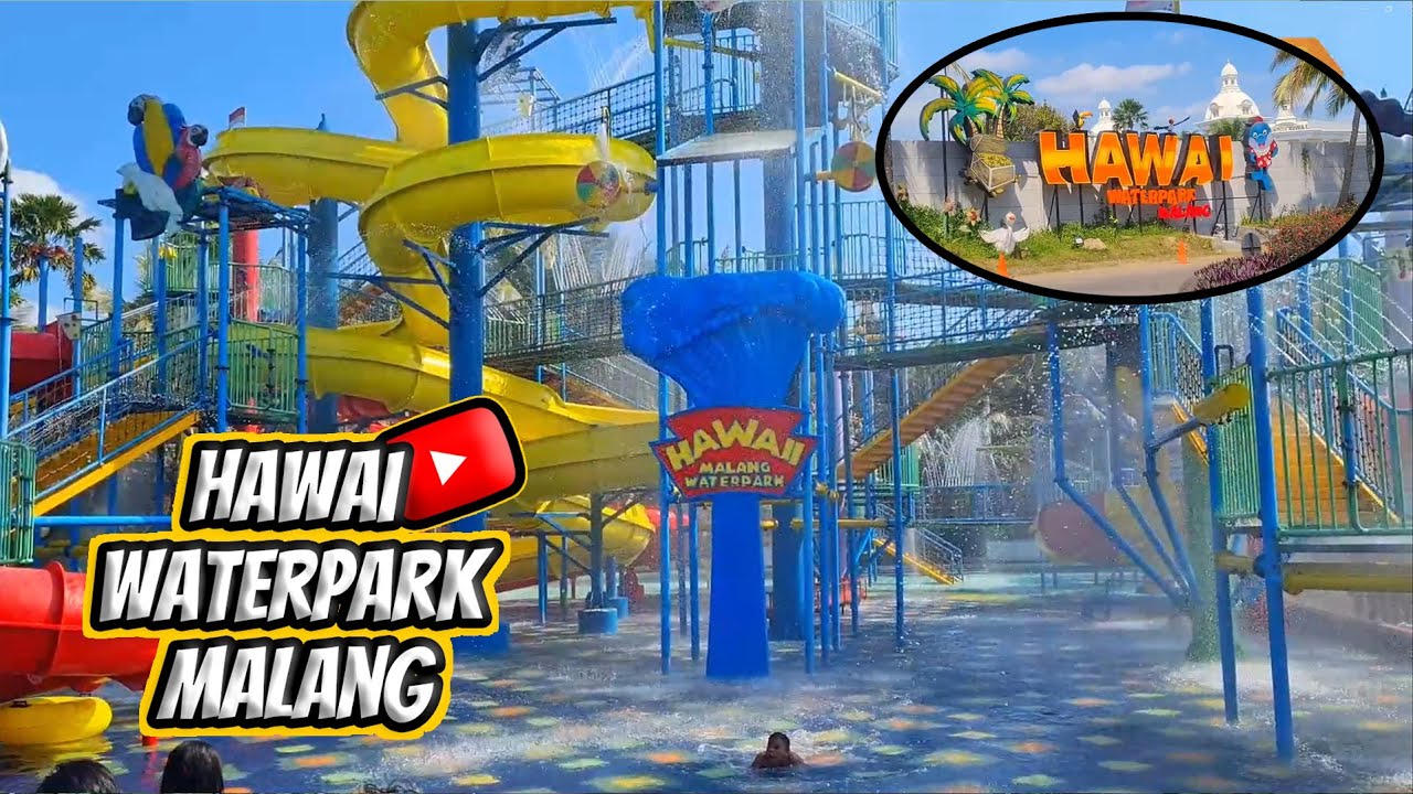 HAWAI WATERPARK MALANG PALING LENGKAP | WISATA AIR TERBESAR DI JAWA TIMUR | WISATA KOTA MALANG JATIM