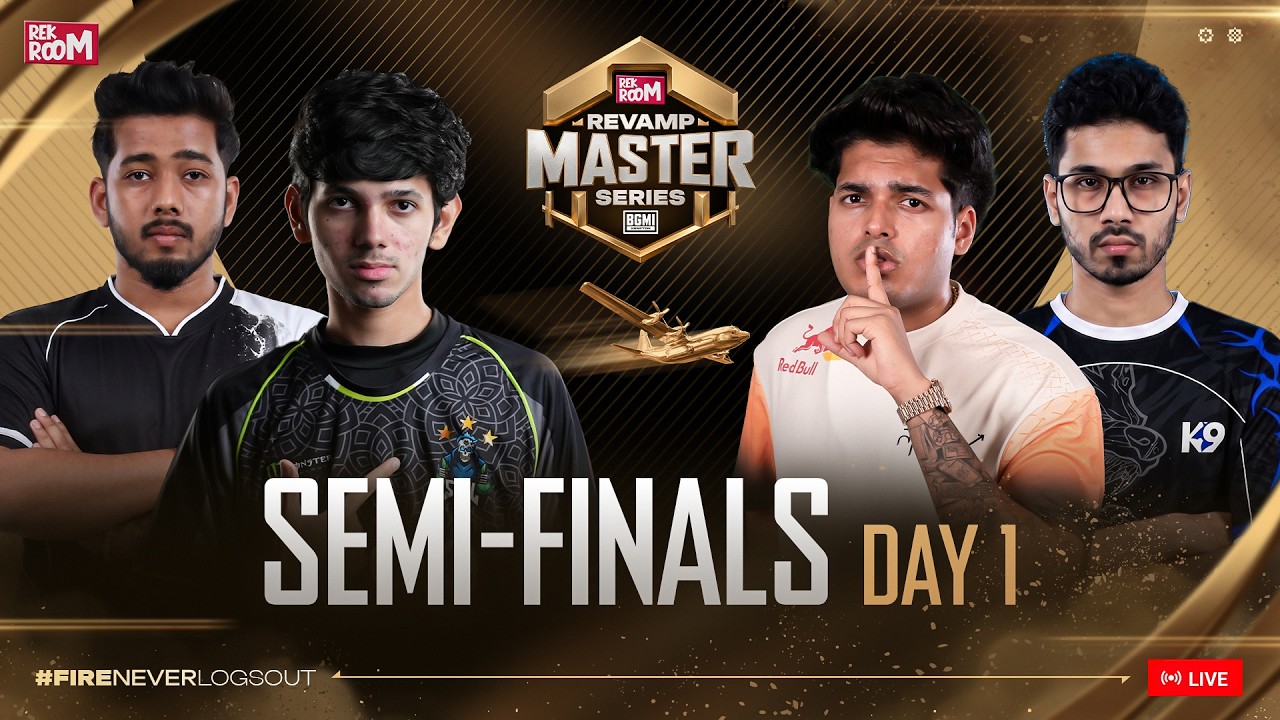 Revamp Master Series Semi-Finals | BGMI Live | SOUL, RNTX, APEX, Nebula, Gods Reign