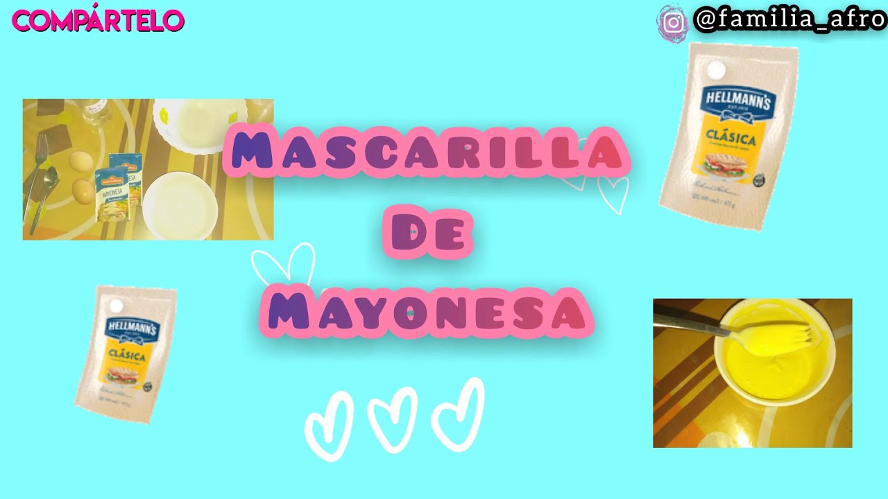 Mascarilla C&aacute;sera De  Mayonesa Para ﻿el Cabello Reseco y Maltratado / Con Huevo y Aceite De coco /