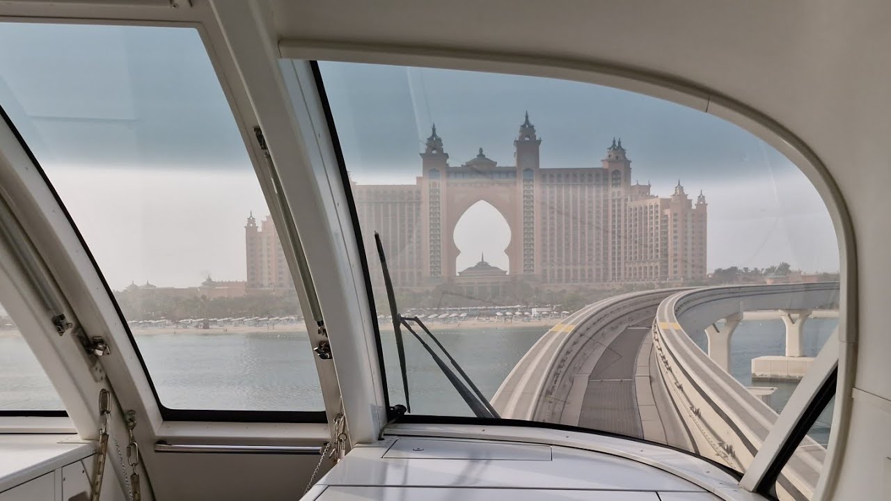 Nasze wskazówki - Mono Rail Palm Jumeirah w stronę Hotle Atlantis / Dubaj listopad 