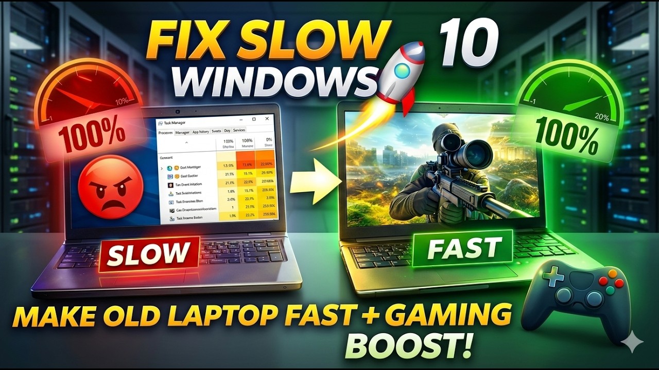 Make Windows 10 Super Fast in 5 Minutes (No Software, Best 2026 Settings)