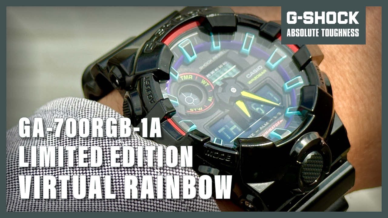 Unboxing G-Shock Virtual Rainbow GA-700RGB-1A