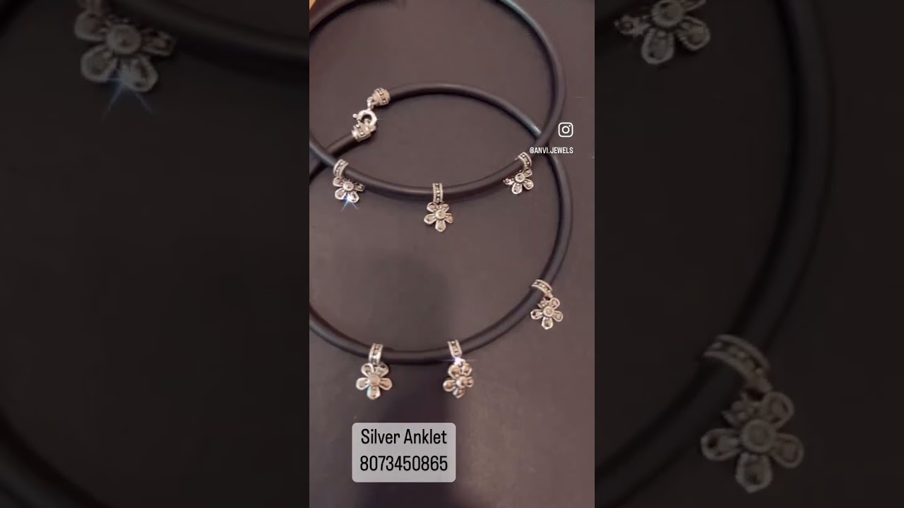 #silver #silver925 #silveranklets #silveranklet #silverankletsdesigns