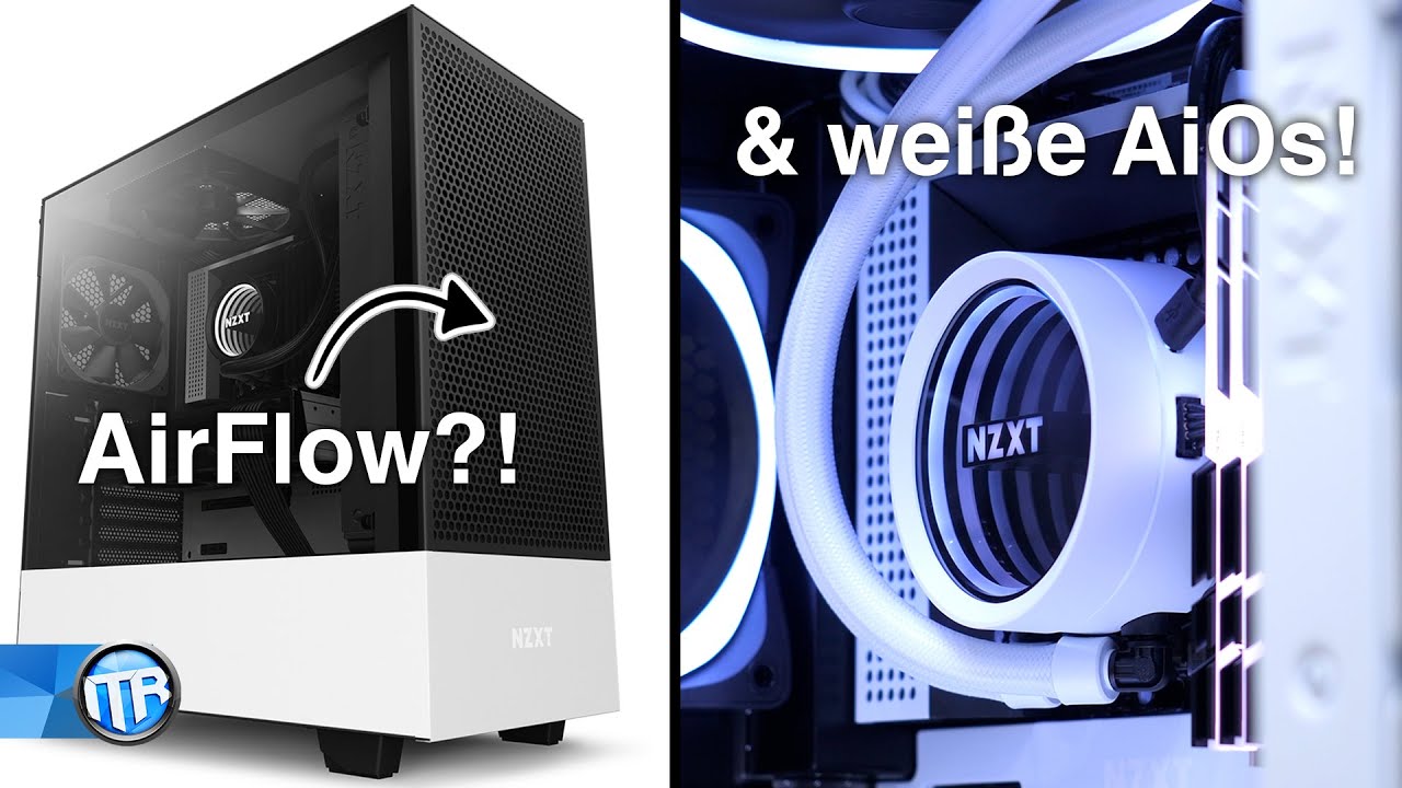 Weiße Wasserkühlungen und AirFlow-Gehäuse?! NZXT H510 Flow + Kraken RGB White