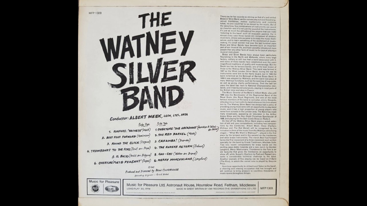 THE ROVERS RETURN - Edrich Siebert - The Watney Silver Band/Albert Meek - MFP