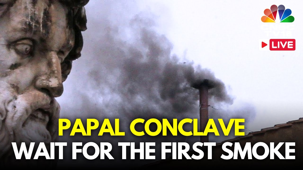 Papal Conclave 2025 LIVE: Black Smoke Seen From Sistine Chapel | New Pope | Vatican LIVE | N18G