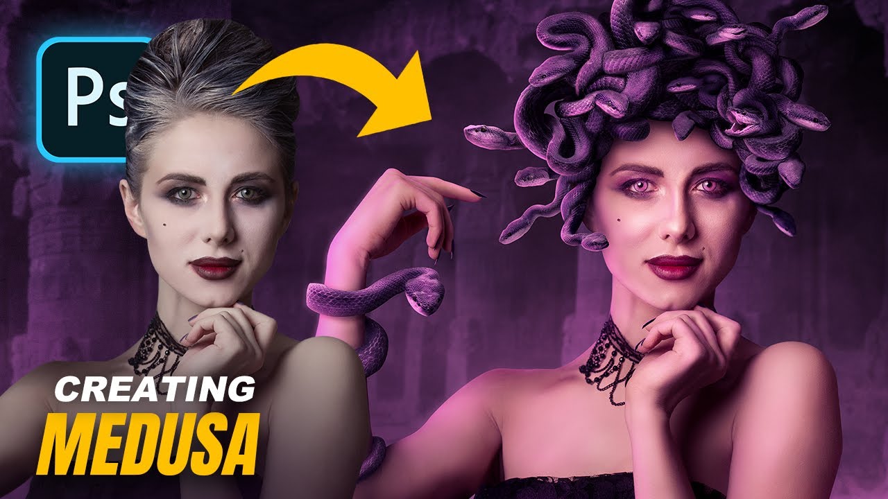 Creating a Medusa Portrait in Photoshop