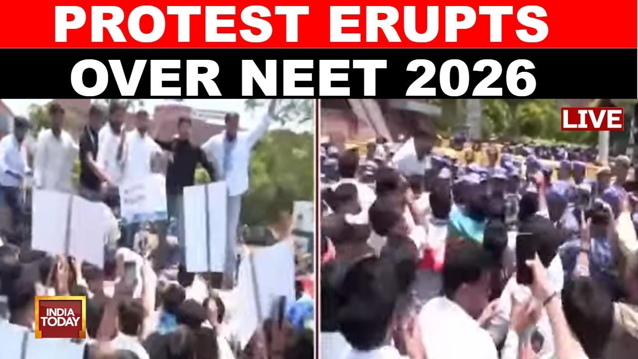 LIVE: Protest Erupts In Delhi Over NEET 2026 Leak | Indian National Congress Stages Protest | Watch