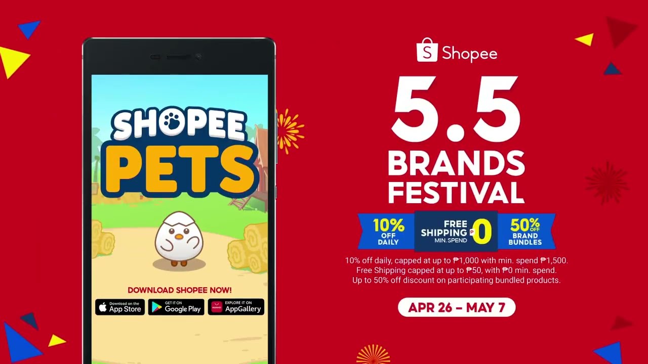 Shopee Pets on Shopee 5.5 (2022) Brands Festival DVC Q2 2022 15s (Philippines)