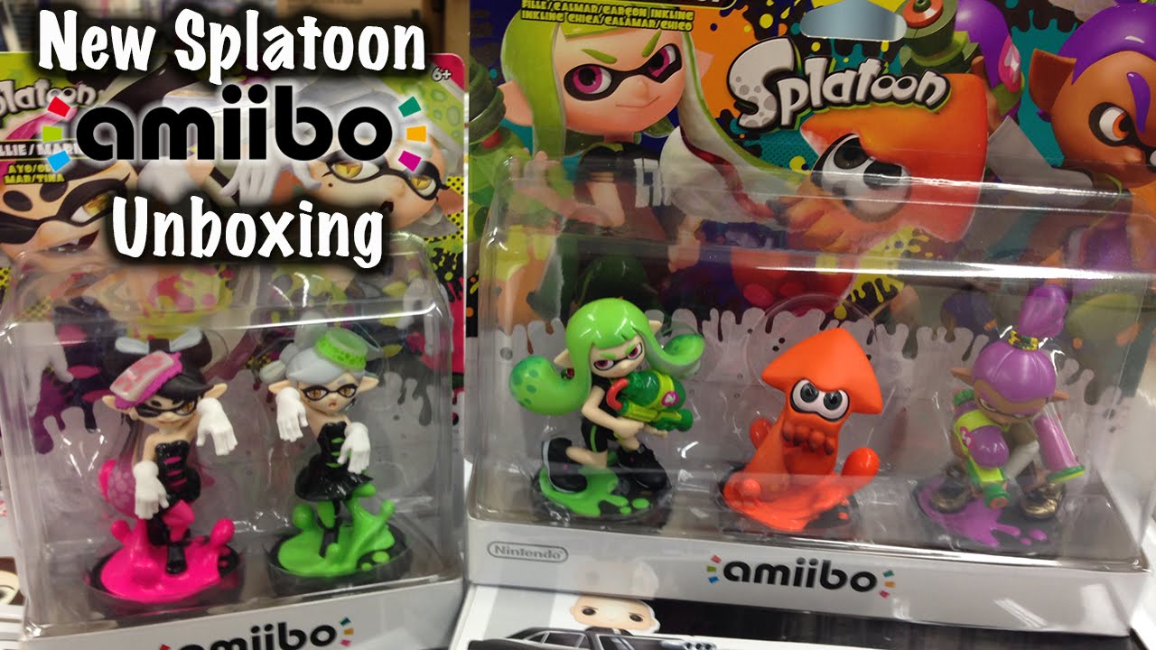 Amiibo Squid Sisters & Splatoon Repaints Unboxing!