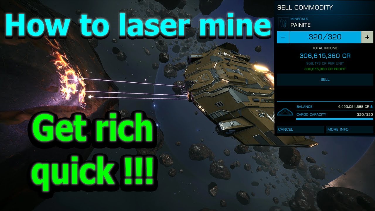 How to laser mine painite Elite dangerous easy money in 2020 - mining guide