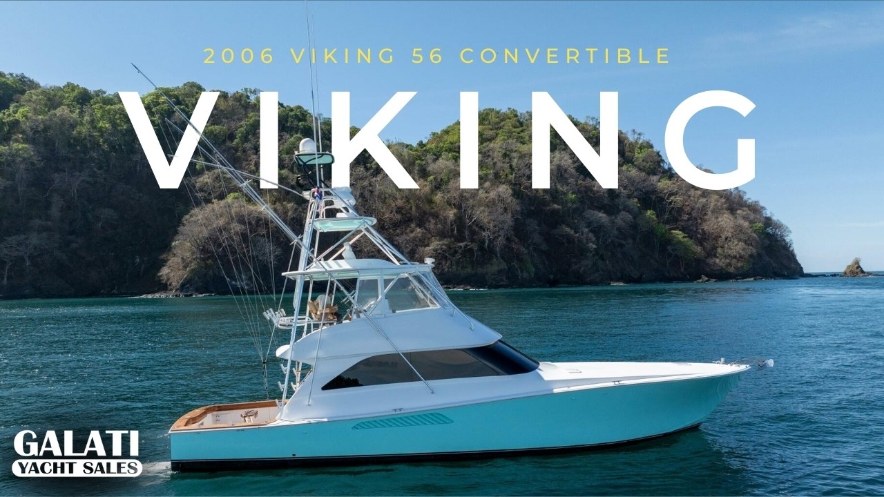 2006 Viking 56 Convertible “Scandaloso” For Sale | Omni Sonar • Teak • Costa Rica