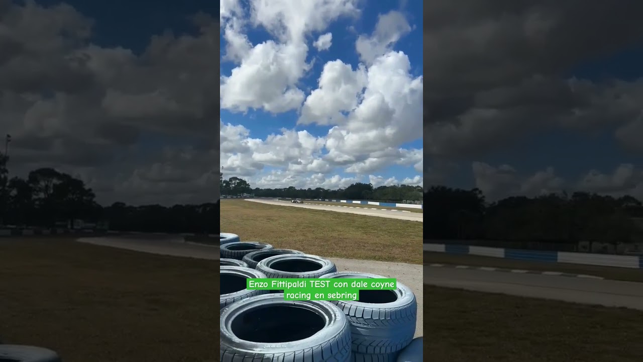 Enzo Fittipaldi Test en Sebring con dale coyne racing indycar