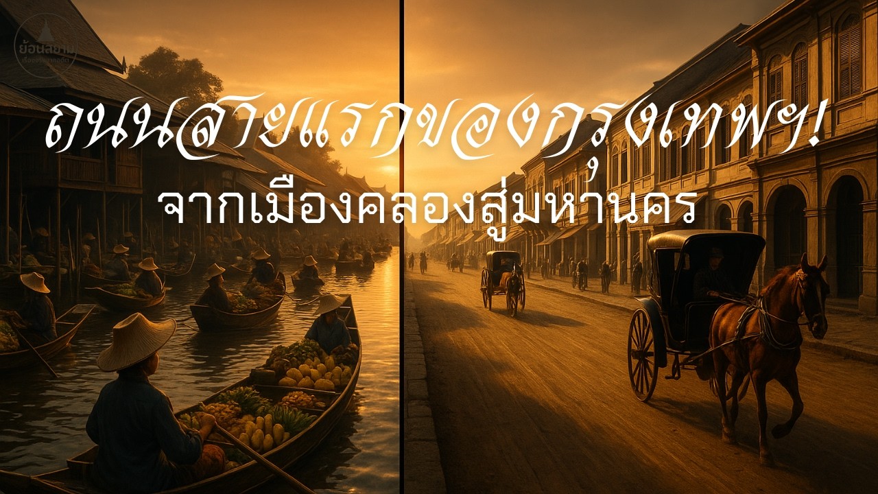 EP.81 ตอน ถนนสายแรกของกรุงเทพฯ! จากเมืองคลองสู่มหานคร | ย้อนสยาม เรื่องจริงจากอดีต