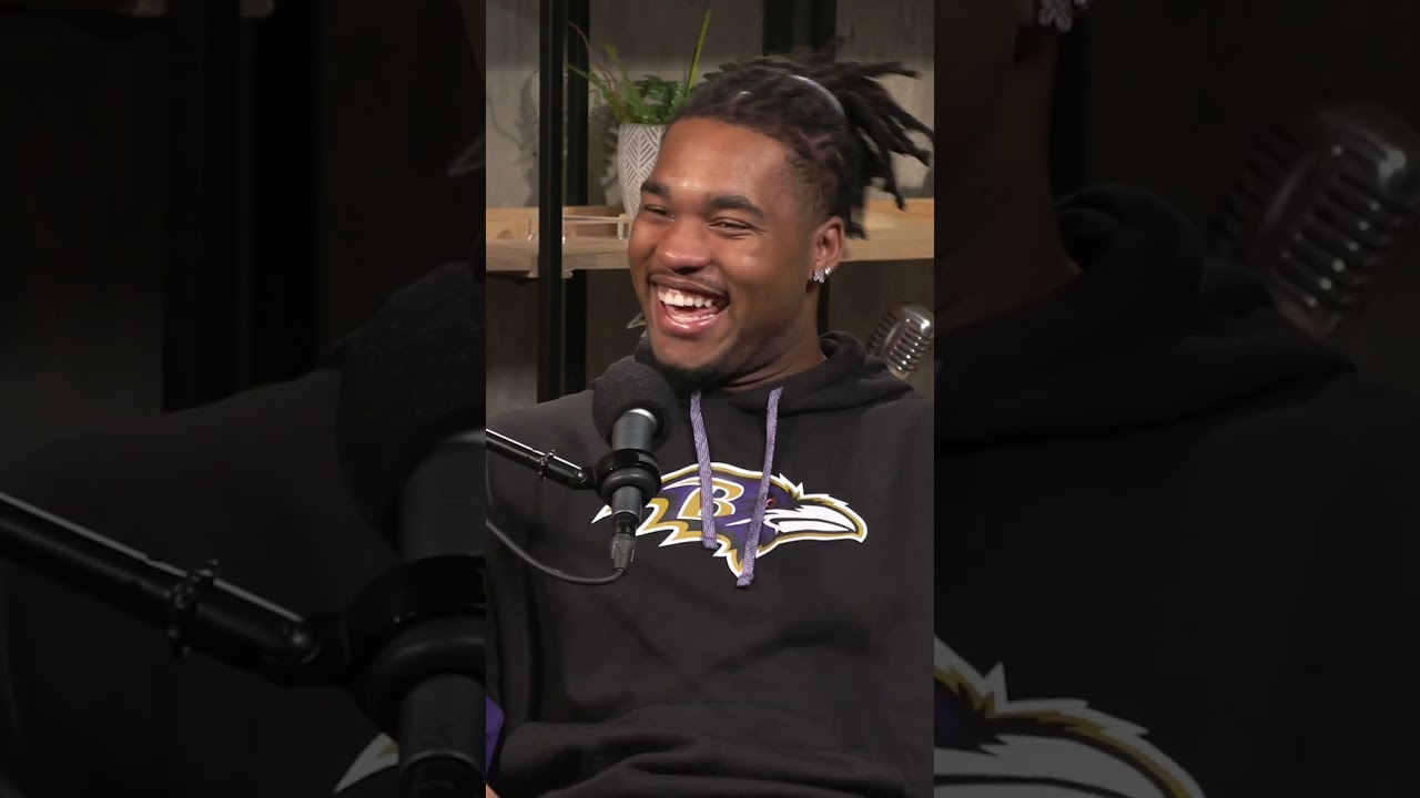 Mike Green and Tyler Linderbaum had a locker room wrestling match. #nfl #ravens #baltimoreravens
