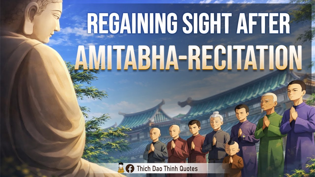Regaining Sight After Amitabha-Recitation  | Animated Buddhist Stories