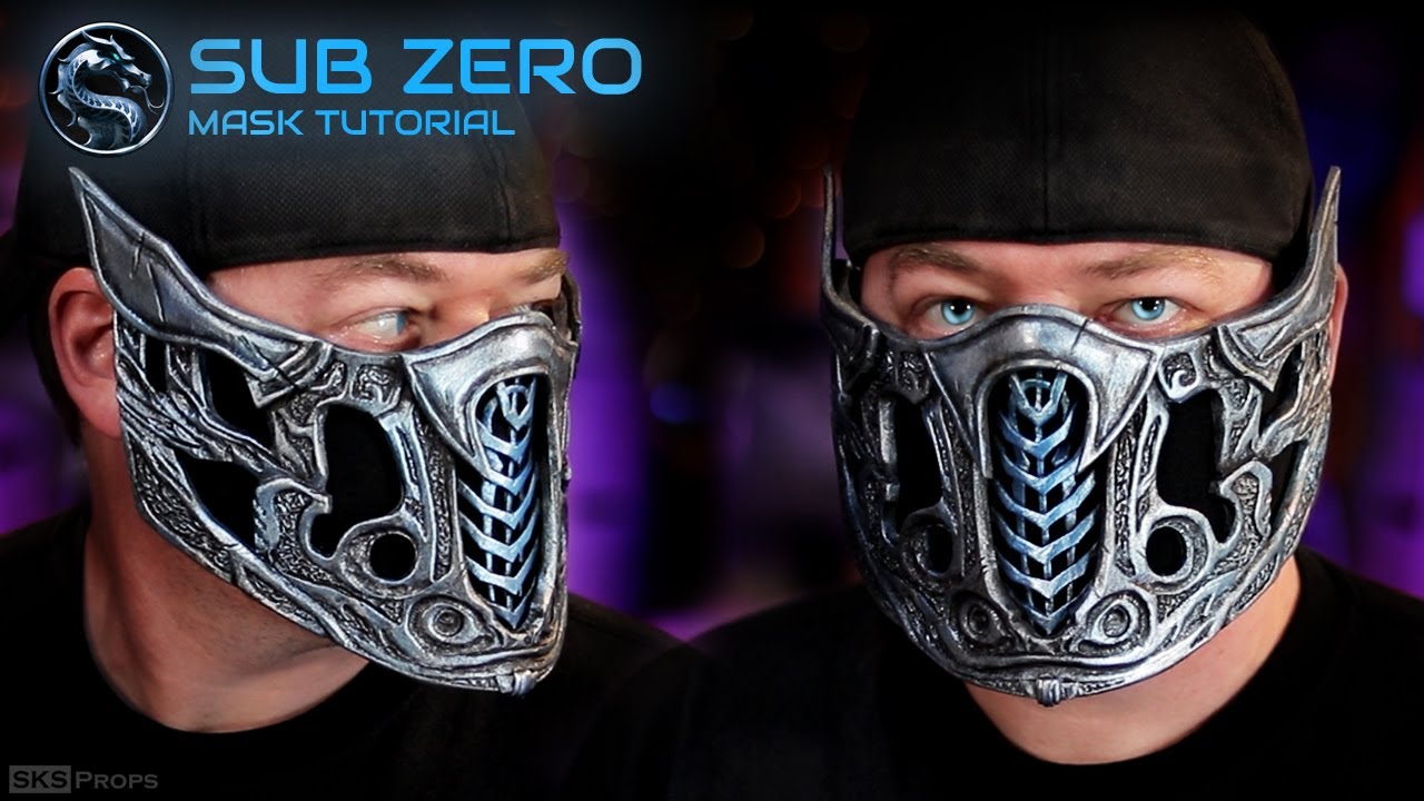 How to Make a Sub-Zero Mask - Free Templates - Foam Cosplay Tutorial Mortal Kombat Movie