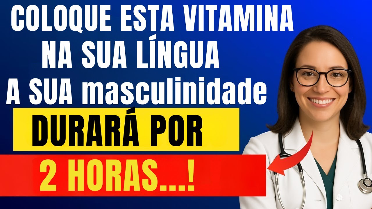 COLOQUE esta VITAMINA debaixo da língua para aumentar a testosterona depois dos 50!.....