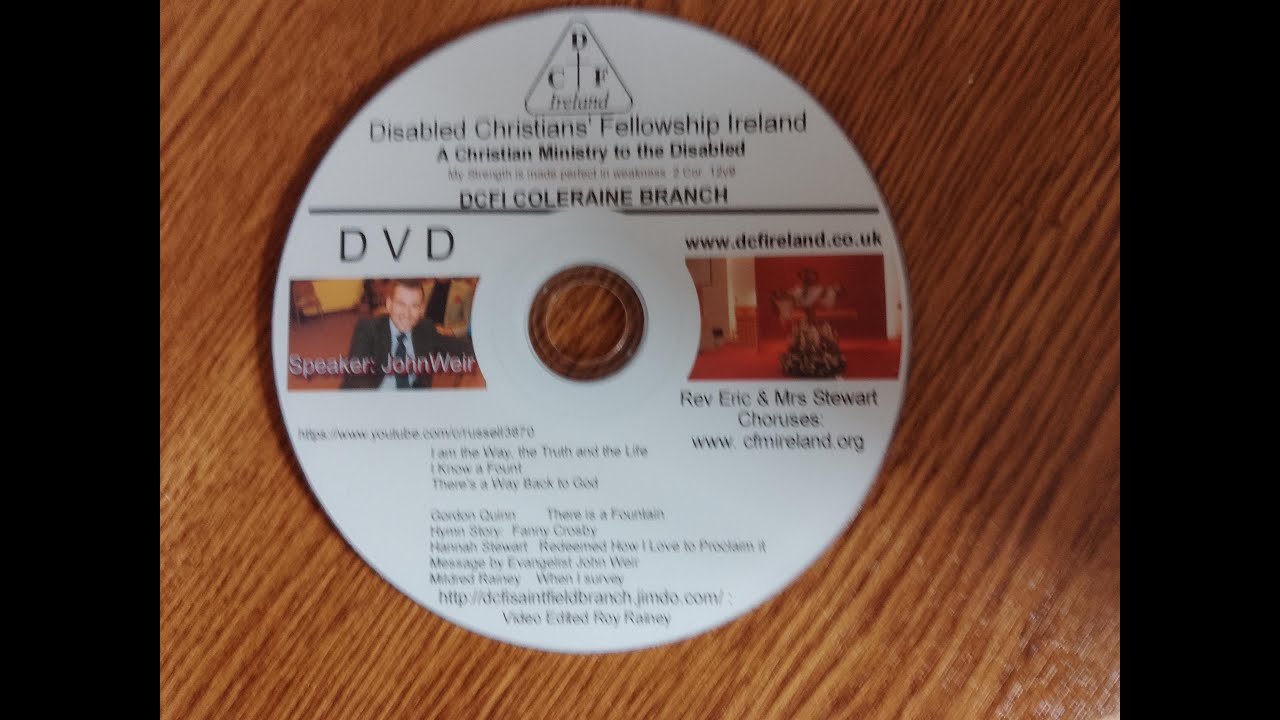 Disabled Christians' Fellowship Ireland Coleraine Branch April 2022