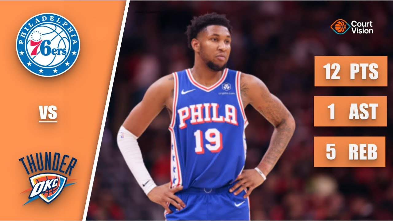 Justin Edwards - 12 Points, 1 Assist, 5 Rebounds vs Thunder - 2025-26 Regular Season