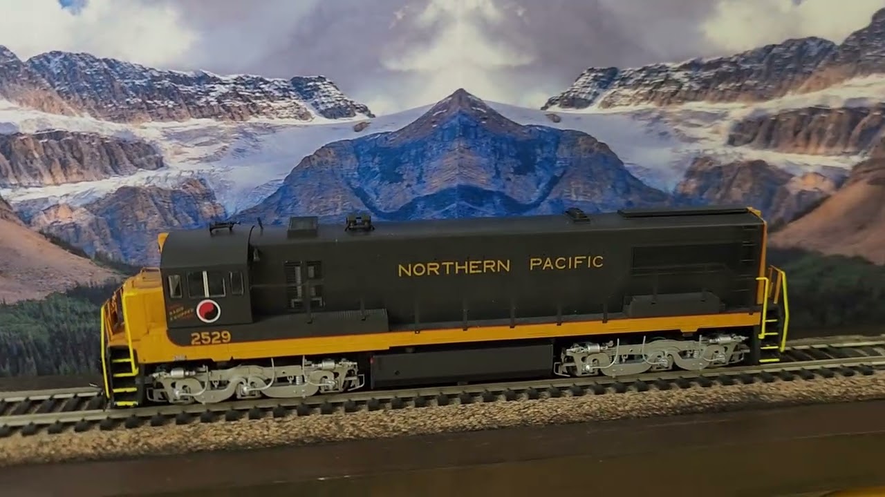 Rivarossi HR2886S, HO Scale GE U25C, ESU LokSound® 5.0, Northern Pacific #2529, BENCH TEST 