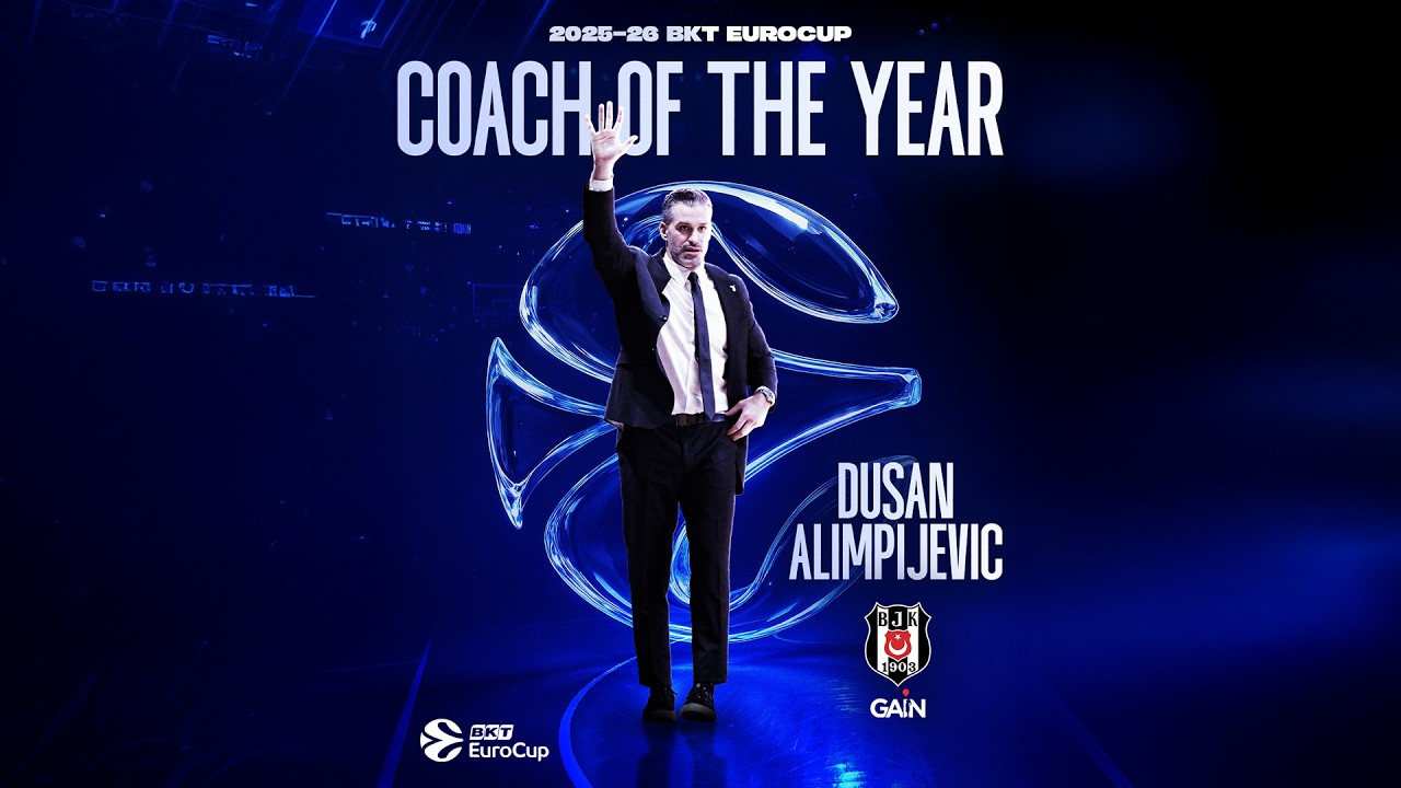 Dusan Alimpijevic is the 2025-26 BKT EuroCup Coach of the Year
