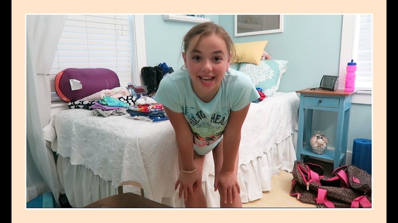 KATIE PACKS FOR GYMNASTICS CAMP | Flippin' Katie