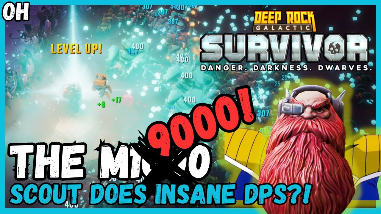 Power Level 9000! Scout is BUSTED?! Deep Rock Galactic Survivors!