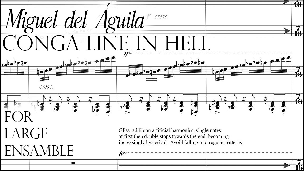 Miguel del Águila - Conga-Line in Hell (1994) Score