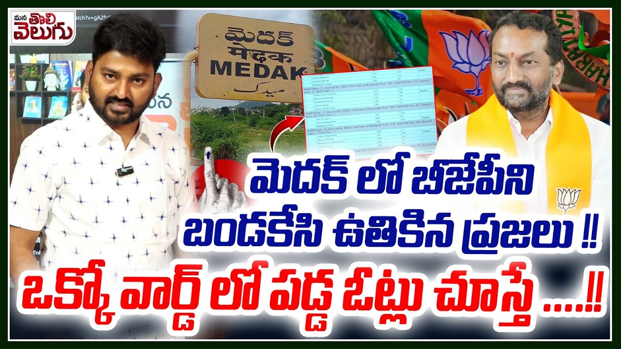మెదక్ లో BJP ని బండకేసి ఉతికిన ప్రజలు! | Medak Municipal Election Result 2026 | Shock to Raghunandan