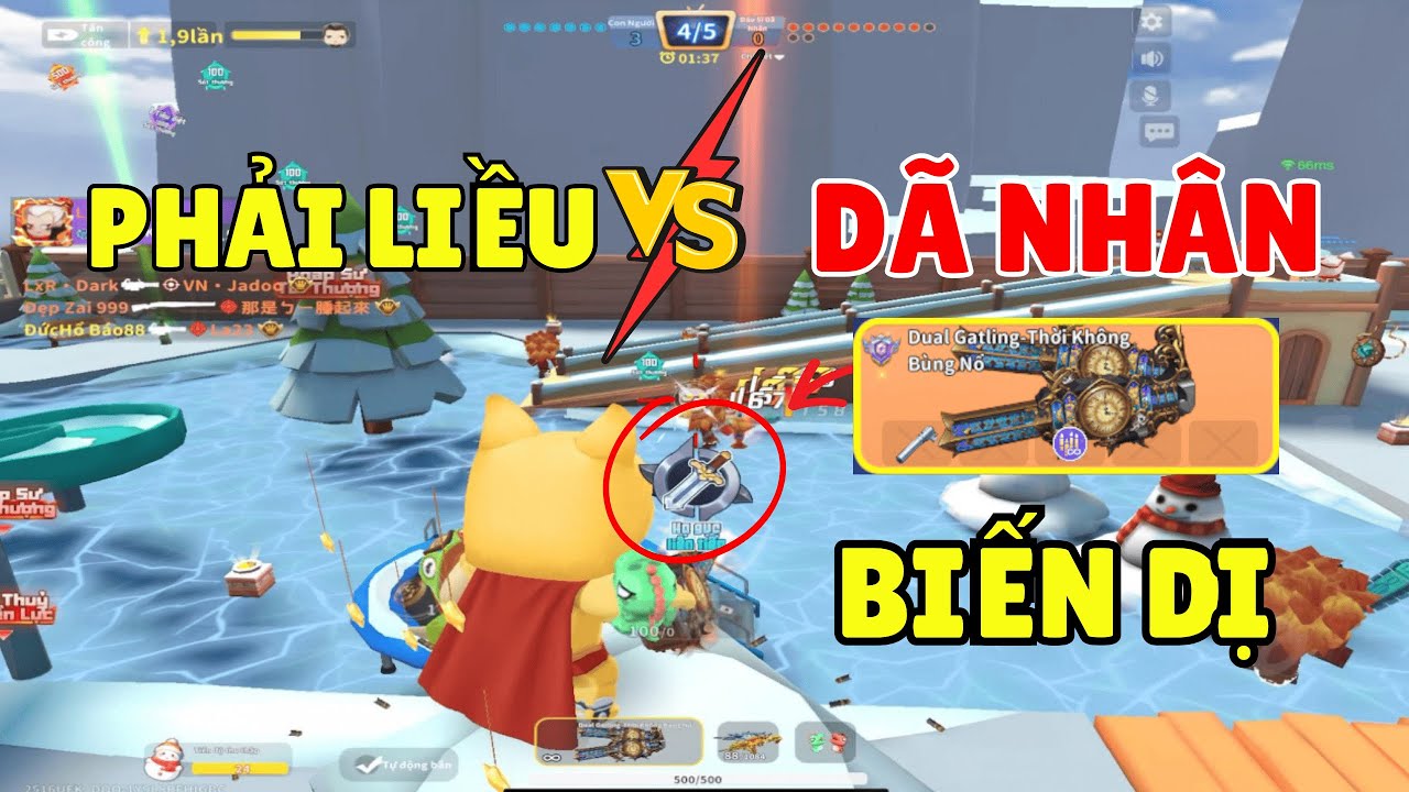 THỦ ZOMBIE PHẢI LIỀU CẦM 6 NÒNG DUAL GATLING THỜI KHÔNG CÀY MẠNH TRONG MINI WORLD ROYALE 2025