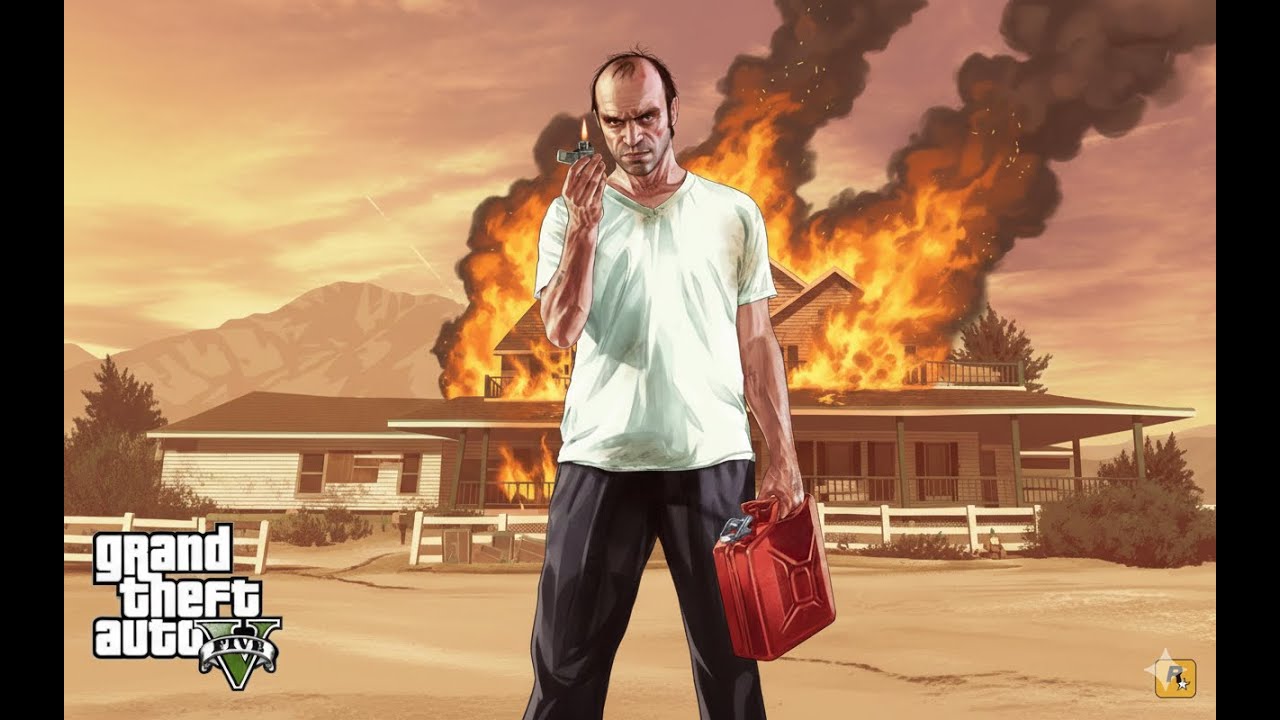 Trevor vs O Neil brothers , Trevor is on fire | GTA V | HKGAMING|