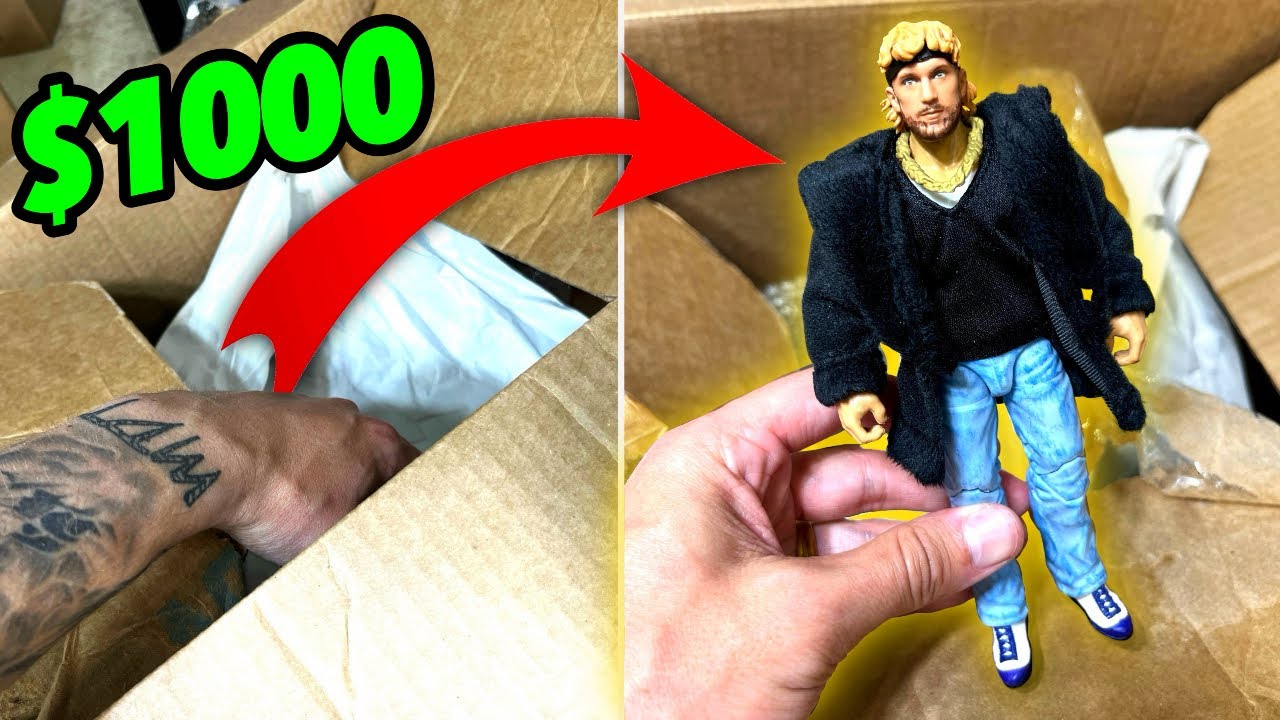 Распаковка фигурки WWE за 1000 долларов MYSTERY BOX