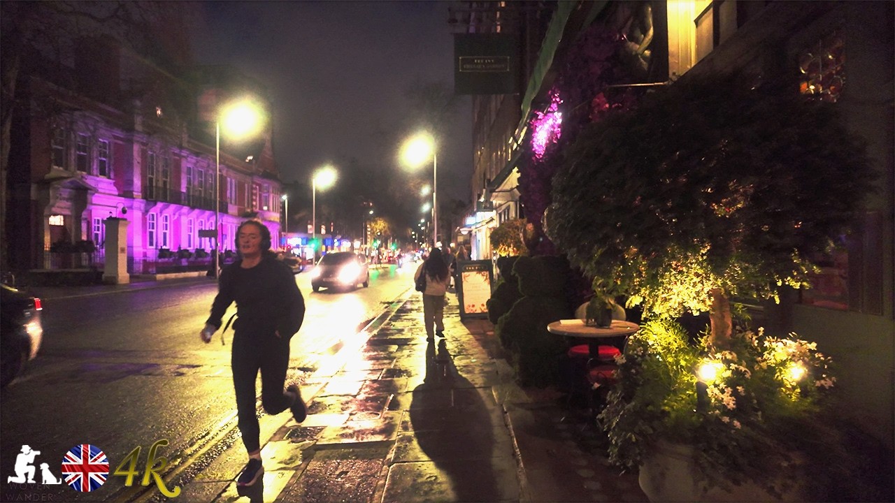 Rainy afternoon walk in London ~ 4K #asmr