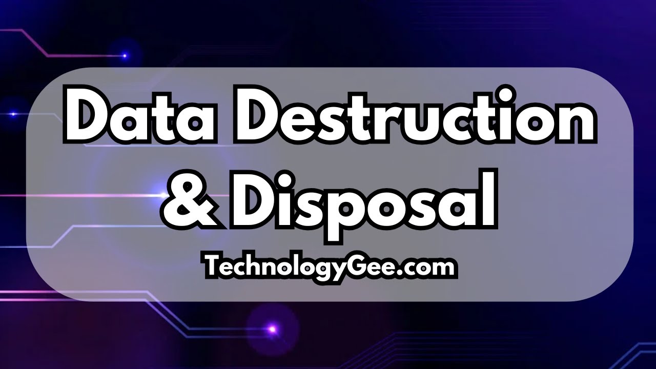 Data Destruction | CompTIA A+ 220-1202 | 2.9